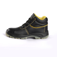Chaussures de sécurité pour hommes en cuir de vache imperméable, anti-impact, anti-perforation, semelle TPU, chaussures de travail