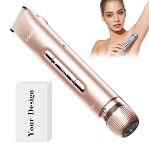 Afeitadora Doble Cabezal 0728 de Fábrica ABS/PC, Ajustable y Retráctil, Depiladora de Doble Afeitado, Totalmente Impermeable, Recortadora para Mujer - Product Image 1