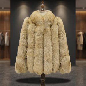 Vente Flash Hiver 2026 : Manteau Trench Vintage en Fourrure de Renard Naturelle Épaisse et Chaude avec Col en Fourrure et Gilet Moelleux pour Femme - Product Image 3