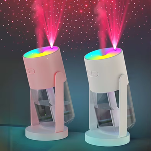 Hot-selling USB Home & Car Plastic Ultrasonic Humidifier with 7-color LED Mist Projection Aroma Control 1 Year Warranty - Product Image 1