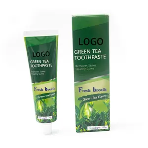 OEM Organic ODM Natural Extract Toothpaste Remove Odor Anti-caries Toothpaste Green Tea Toothpaste