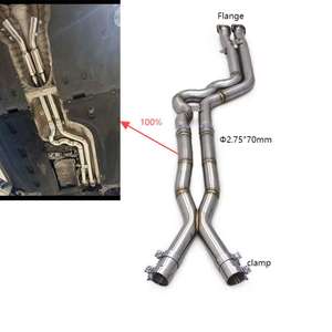 Труба средней длины/средняя труба для выхлопных труб BMW X3M/X4M F97/F98 3,0 T 2019-2023 из нержавеющей стали - Product Image 1