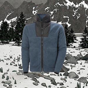 Plus Size <b>Velvet</b> Large Lapel Safari Suit <b>Jacket</b> Zipper Closure Waterproof Casual Autumn Woven Fabric for <b>Men</b> OEM Service - Product Image 2