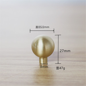 Cabinet Handles Kitchen Cabinets Handle Drawer Pulls Brass Material Cabinet <strong>Door</strong> <strong>Knobs</strong> Furniture Round <strong>Knob</strong> - Product Image 2