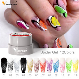VENALISA Spider Gel OEM Étiquette personnalisée privée Gel UV blanc pour <span class=keywords><strong>nail</strong></span> <span class=keywords><strong>art</strong></span>, couleurs de liner, peinture, encre à ongles - Product Image 2
