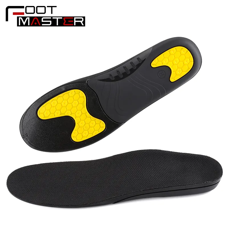 Shock Absorption Comfort PU Sports Insole for Sore Feet Relief and Running