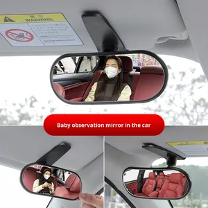 <b>Car</b> Rear Seat Child Observation Side <b>Mirror</b> Wide-Angle Clip-On Large Curvature Visor Universal Fitment - Product Image 2