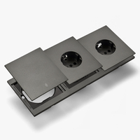 Interruptores y Enchufes de Pared WESA Ultrafinos con Botón Pulsador de 1/2/3 Vías, Enchufe Europeo de 1/2 Vía, Combinación Libre, Diseño Moderno de Lujo