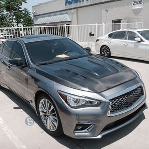 बेंसस 3K वास्तविक कार्बन फाइबर बोनेट हुड होयकॉम्ब फ्रंट इनफिन्टी क्यू 50 2019 2020 इंजन हुड रेट्रोफिट नई स्थिति - Product Image 5