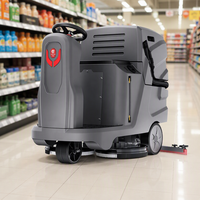Nettoyeur de sols automatique CleanHorse X7 Ride On, machine de nettoyage de sols industrielle pour entrepôts et centres logistiques, 660 mm 24 V