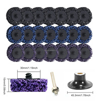 Disque à changement rapide de 50 mm (2 pouces) avec support en plastique pour le meulage et l'élimination de la rouille