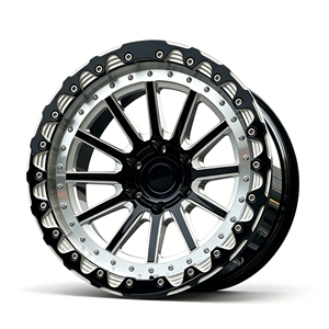 Rines Cóncavos Forjados Beadlock de 17X10 18X9 19 20 Pulgadas 5x112 5x120 para Autos de Carreras <span class=keywords><strong>4x4</strong></span>, para <span class=keywords><strong>Audi</strong></span> <span class=keywords><strong>Q3</strong></span> Q5 Q7 R8 BMW X7 M2 M3 M4 - Product Image 4