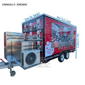 Custom Mobile Kitchen Truck Trailer OEM ODM Service Full Equipment Concession Cart Fast Food Stand with Technical Support - Product Image 1