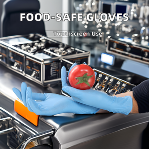 Gants de protection bon marché F023 gants en PVC nitrile de qualité alimentaire gants d'examen jetables en <span class=keywords><strong>vinyle</strong></span> nitrile sans poudre - Product Image 4