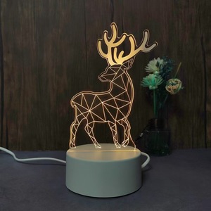 Lampe <span class=keywords><strong>Illusion</strong></span> 3d Led Custom Room Décorative Enfants Usb Acrylique 3d Led Veilleuse Lampe de Table 3d Veilleuse pour Enfants Cadeau - Product Image 5