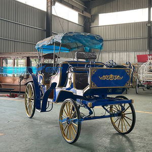 Transport à <span class=keywords><strong>chevaux</strong></span> touristique Transport spécial <span class=keywords><strong>Chariot</strong></span> tiré par des <span class=keywords><strong>chevaux</strong></span> <span class=keywords><strong>Chariot</strong></span> touristique personnalisé en <span class=keywords><strong>grain</strong></span> de bois bleu - Product Image 6