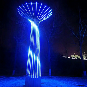 DMX RGB Sky Tower Decorative Light LED Motif Light Outdoor Giant Sculpture Light For Scenic Night Tour - Product Image 1