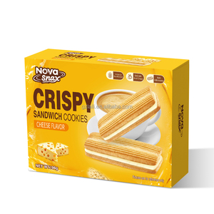 بسكويت نوفاناكس بالجملة محشو بالجبن، بسكويت صحي بنكهة الشوكولاتة البيضاء والماتشا والحليب، بسكويت ساندويتش بنكهات متنوعة - Product Image 2