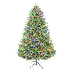 Árbol de Navidad Artificial Moderno Nevado Blanco con Luces LED de 7 y 8 Pies de PE y PVC - Product Image 4