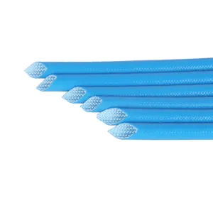 Chất lượng cao 2.5kv xử lý nhiệt sợi thủy tinh sleeving động cơ sợi thủy tinh bện sleeving