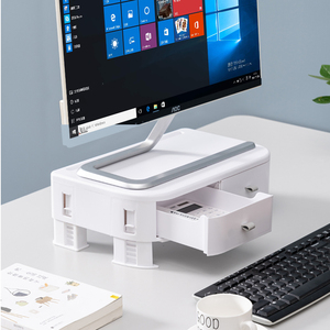 Justeer Bàn Học Văn Phòng Tại Nhà Giá Rẻ Bàn Đứng Nâng Cao Màn Hình Máy Tính Bằng Nhựa, Hộp Sắp Xếp Để Bàn Cho Văn Phòng - Product Image 5