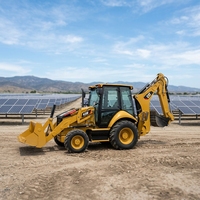Backhoe Loader CAT 420F Baru untuk Pekerjaan Konstruksi Sistem Hidrolik Penuh Peralatan Konstruksi