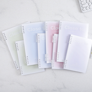 5-Lỗ Vòng Loose Lá Ràng Buộc Vòng Có Thể Tháo Rời Cuộn Dây Cuốn Sách PP PVC Không Thấm Nước Bìa A5 B5 Đầy Màu Sắc Máy Tính Xách Tay - Product Image 3