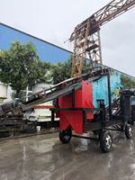 Neue Mobile 1237-3 Deck 3-Schicht-Vibrationssiebmaschine für den tragbaren Einsatz im Steinbruch zur Mineralien- und Erzsortierung