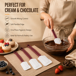 Vente directe fabricant : Spatule à silicone intégrée pour usage domestique, idéale pour la pâtisserie et la crème, ustensile essentiel, vente en gros - Product Image 6