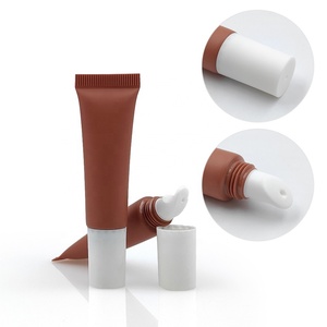 Tube souple en plastique PE écologique de 15 ml noir et rose pour emballage cosmétique, idéal pour gloss et crème contour des yeux avec applicateur à bille. - Product Image 5