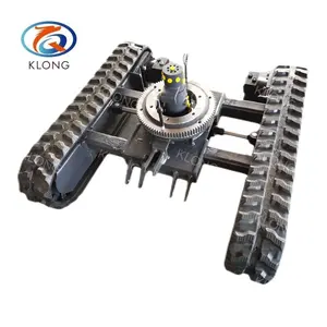 Werks-OEM 1ton Rubber Crawler Track Fahrwerk mit Dreh lager für rotierenden Mini bagger