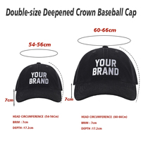 Gorra de Béisbol Heycap con Logotipo Personalizado, Bordado 3D, 100% Algodón, Gorras de Pana de Dos Tonos, Ajustables, Estructuradas, con Cierre a Presión