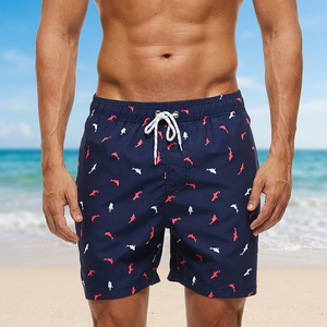 Short de bain pour homme personnalisé, à taille élastique, séchage rapide, respirant, uni, pour la natation, la plage, le jogging et les loisirs - Product Image 3