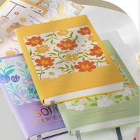 Cuaderno de Regalo de Cuero PU con Diseño de Pintura al Óleo Estilo Ins, Diario de Viaje, Libro de Recibos, Libro para Coleccionar Sellos, Planificador de Viajes