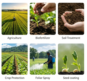 Bacillus Subtilis 100 Mil Millones de UFC/g en Polvo, Fertilizante <span class=keywords><strong>Biológico</strong></span> para Agricultura, Mejora del Suelo, Prevención de Enfermedades, Hubei - Product Image 5