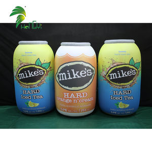 عرض متجر الإعلانات مختومة تعزيز ضربة متابعة زجاجة عصير PVC يمكن على شكل نفخ - Product Image 1