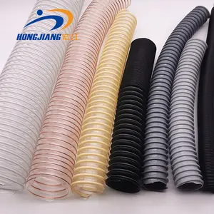 Factory Supplier Reliable Reinforced High Performance PU/Polyurethane Steel Wire Flexible Duct Hose