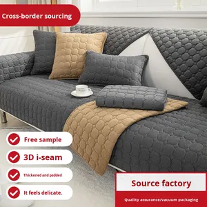 <span class=keywords><strong>Funda</strong></span> de Sofá de <span class=keywords><strong>Pana</strong></span> Gruesa Personalizable para Otoño Invierno, Cubierta de Asiento Antideslizante, Cálida y Elegante, Universal para Muebles del Hogar - Product Image 3