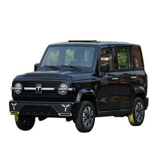 Mini voiture électrique vintage pour adultes en métal léger avec batterie au lithium, sièges en cuir, caméra arrière - Fabriquée en Chine/Guatemala - Product Image 1