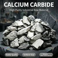 Carbure de calcium CAS 75-20-7 50-80mm Qualité industrielle Pureté 85%-95% Granulés gris/noirs Rendement en gaz 295L/kg pour acétylène
