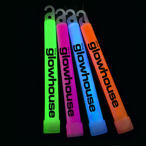 Biểu Tượng Tùy Chỉnh Siêu Sáng Neon 6 \ "Glow Stick Dây Buộc Thiết Kế Mới <span class=keywords><strong>LED</strong></span> Đảng Trang Trí Cho Giáng Sinh Khẩn Cấp Trại Đi Bộ Đường Dài - Product Image 1