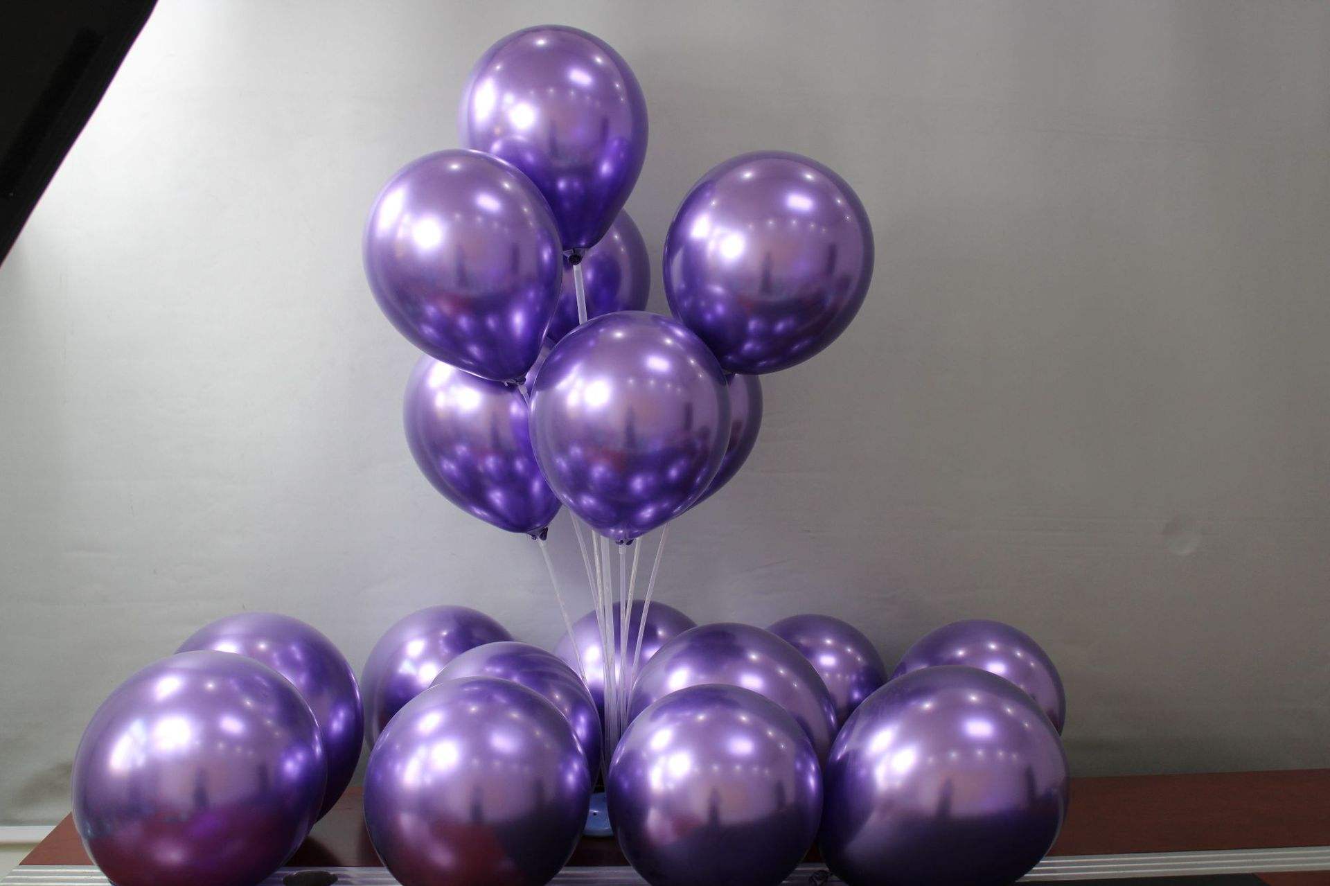 chrome purple balloon