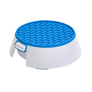 Cross-border round dog slow food bowl with <b>silicone</b> licking pad to prevent tipping, non-slip bottom pet food bowl - Product Image 4