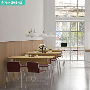 Vente en gros Cantine scolaire Personnel de la société Salle à manger Business Design Table respectueuse de l'environnement Chaise pour 4 personnes - Product Image 1