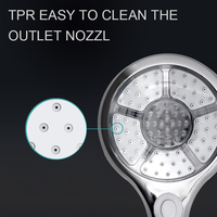 Nouveau design Led eau chaude et froide pommeau de douche changement de couleur pommeau de douche thermostatique pluie exposée salle de bain pommeau de douche