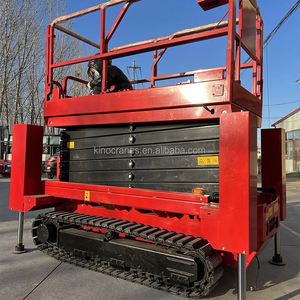 Plataforma elevadora de tijera hidráulica sobre orugas con batería eléctrica de 11,8 m y 13,6 M para terrenos difíciles - Product Image 2