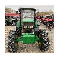 Traktor Roda Pertanian Bekas DEERE 120HP 4WD dengan Mesin & Gearbox Penggerak Gigi
