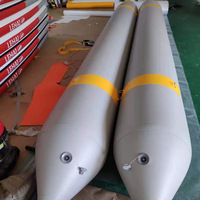 Tubes de ponton gonflables épaissis flotteur eau vélo bateau Anti-collision Airbag pêche radeau plate-forme de pêche