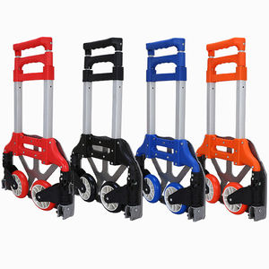 Inklapbare industriële handkar, trolley, kar, roestvrij staal, aluminium, opvouwbaar, OEM, 75 kg draagvermogen, magazijntransport - Product Image 2