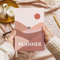 Carnets de notes de luxe de haute qualité avec logo personnalisé en cuir/PVC/PP, certifiés ISO9001, avec autocollants pour planificateur de liste de choses à faire et gestion du temps